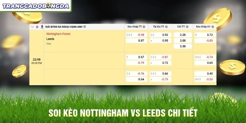 Soi kèo Nottingham vs Leeds chi tiết