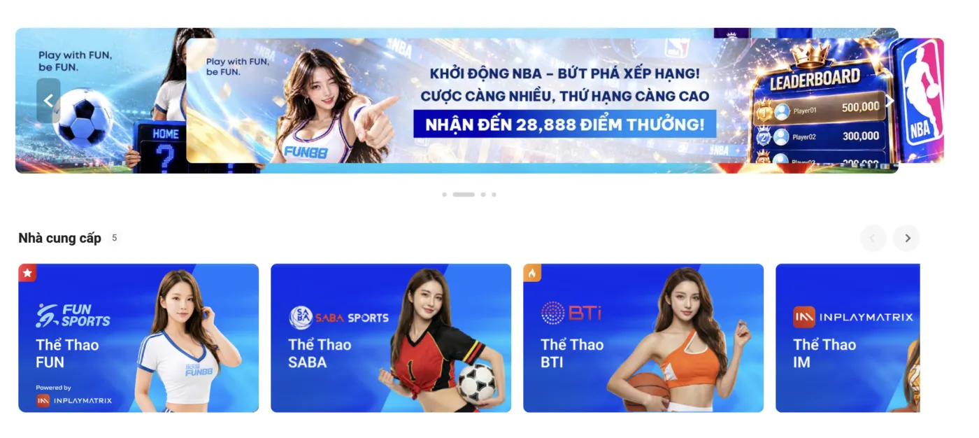 Fun88 - Top trang cá cược bóng đá được yêu thích